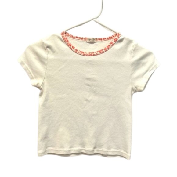 Brandy Melville Tops - brandy melville white pink cheetah top